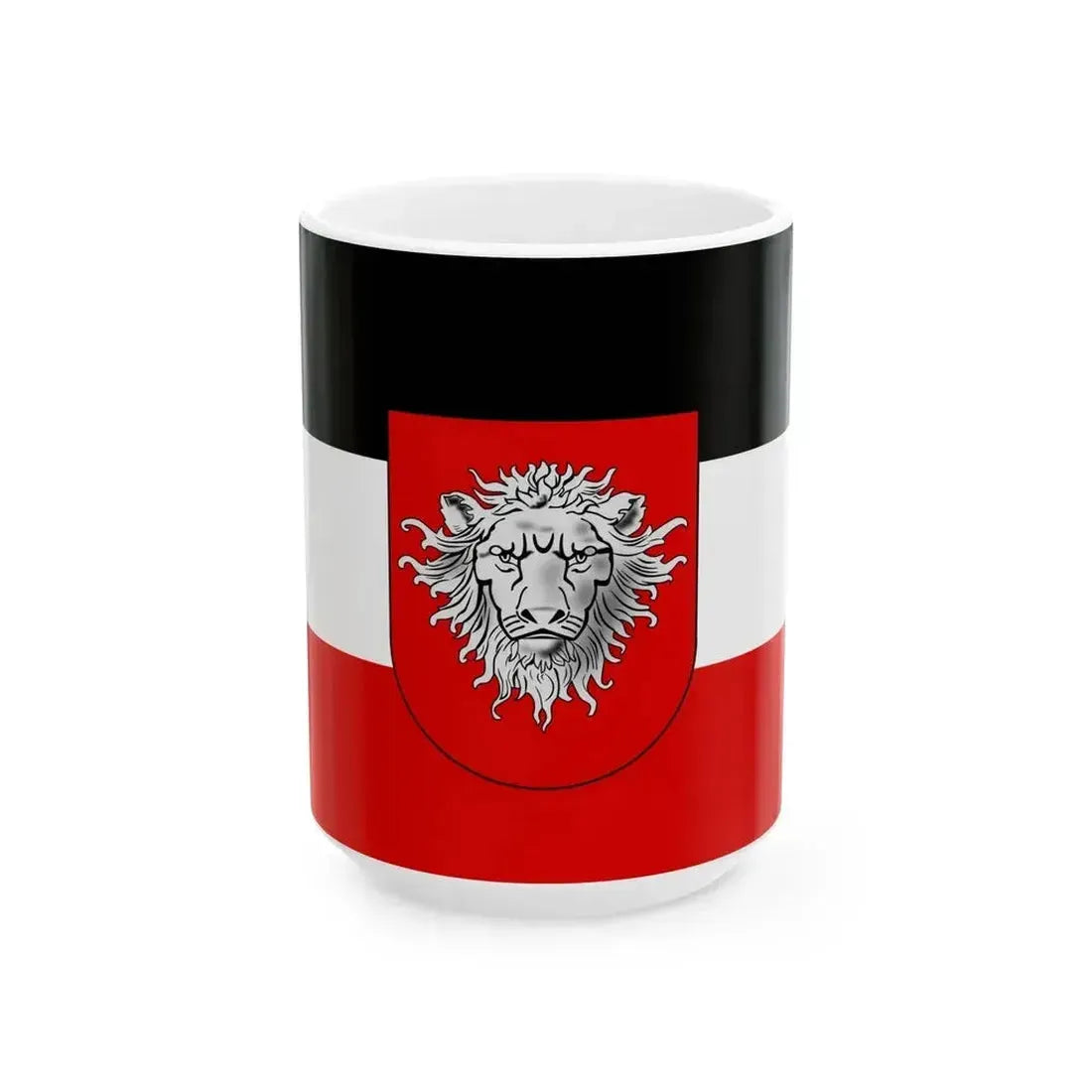 Flag of Deutsch-Ostafrika (Germany) White Coffee Mug 15oz - Go Mug Yourself