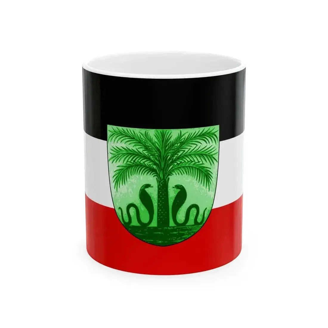 Flag of Deutsch-Togo (Togo) White Coffee Mug 11oz - Go Mug Yourself