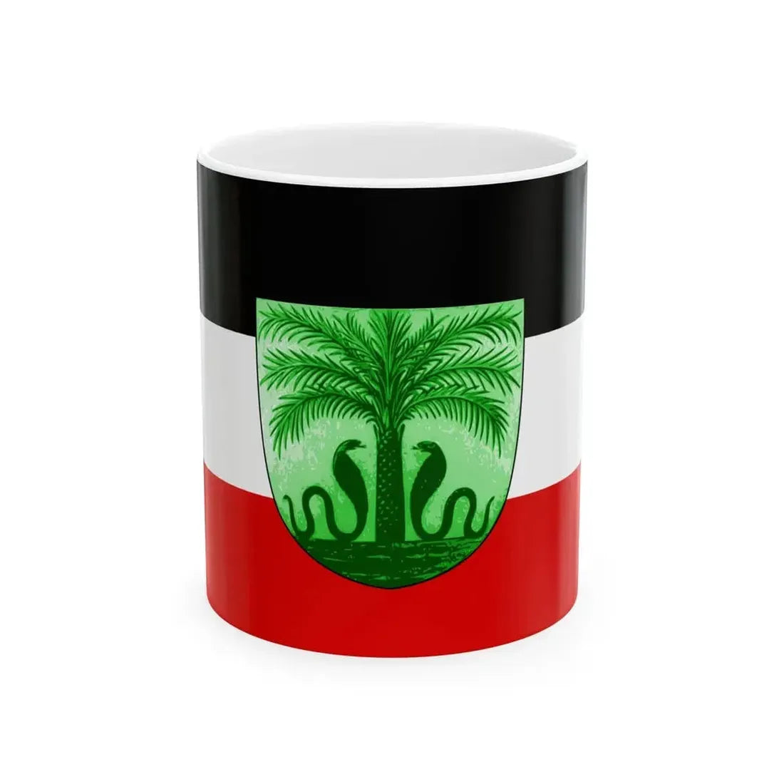 Flag of Deutsch-Togo (Togo) White Coffee Mug 11oz - Go Mug Yourself