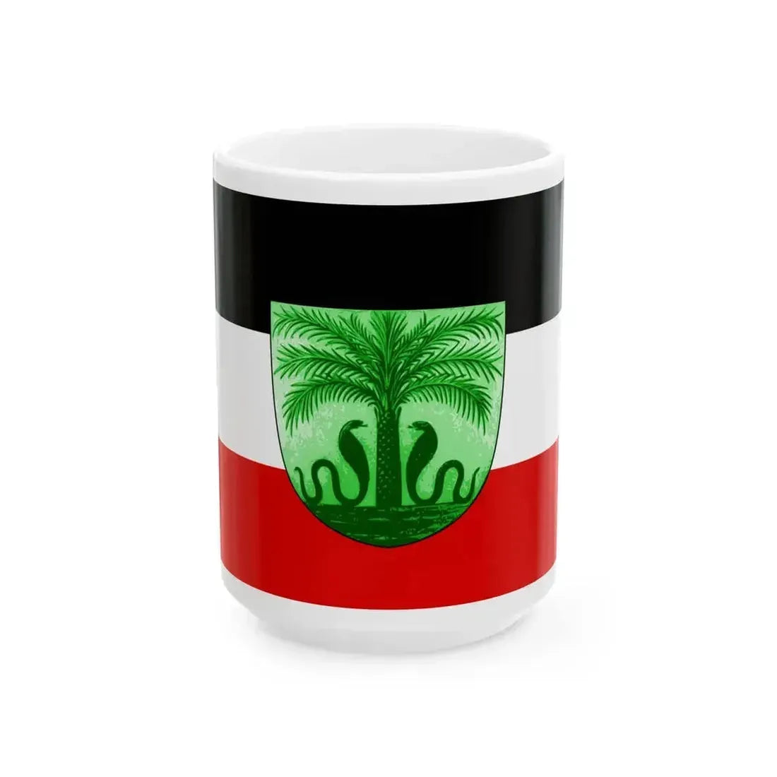 Flag of Deutsch-Togo (Togo) White Coffee Mug 15oz - Go Mug Yourself