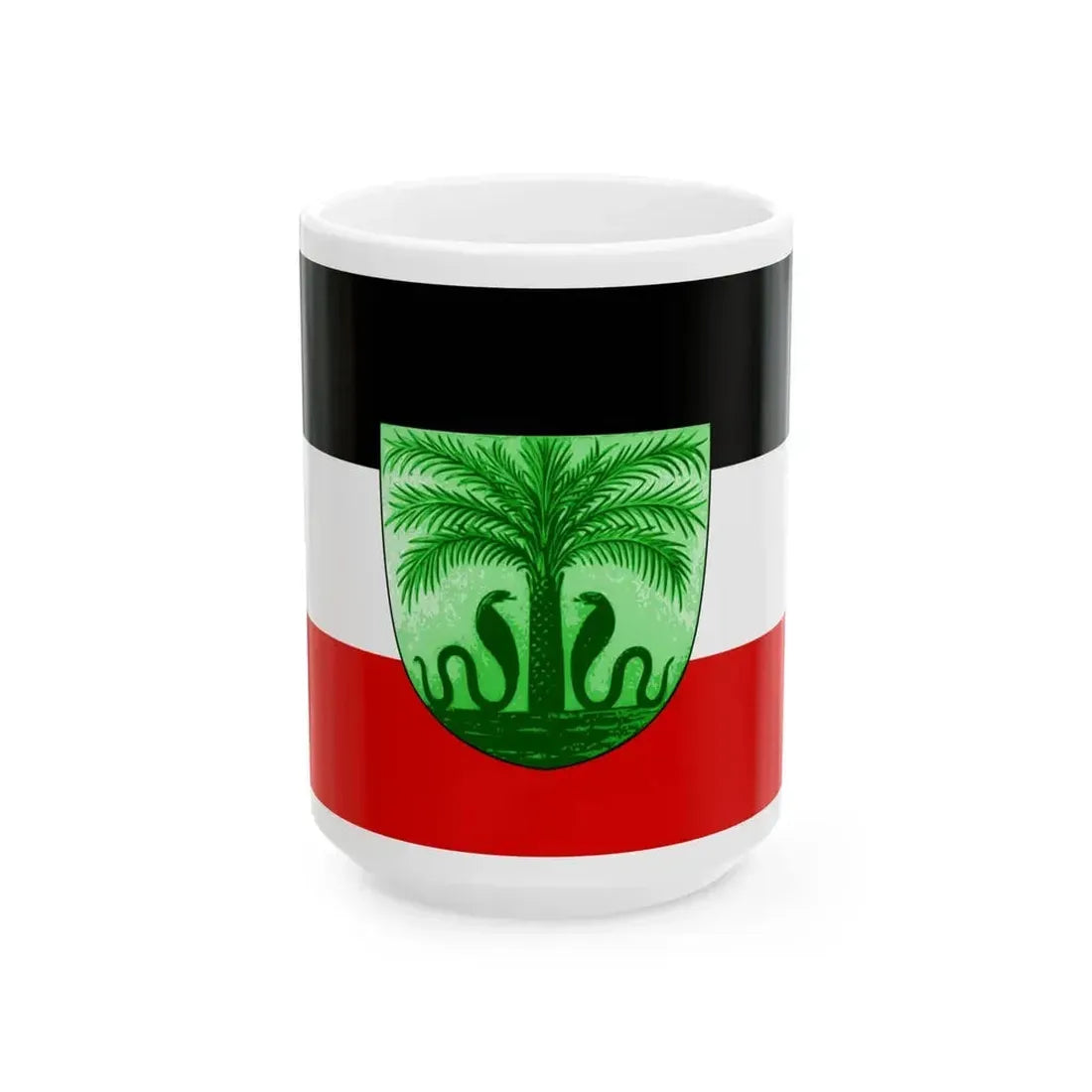 Flag of Deutsch-Togo (Togo) White Coffee Mug 15oz - Go Mug Yourself