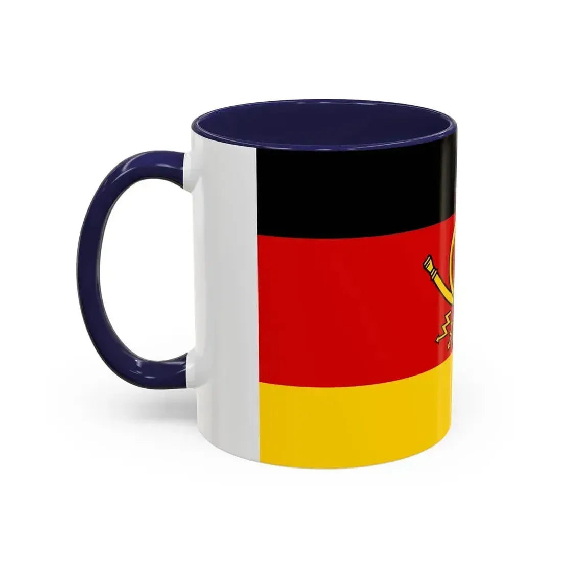 Flag of Deutsche Bundespost Germany - Accent Coffee Mug - Go Mug Yourself