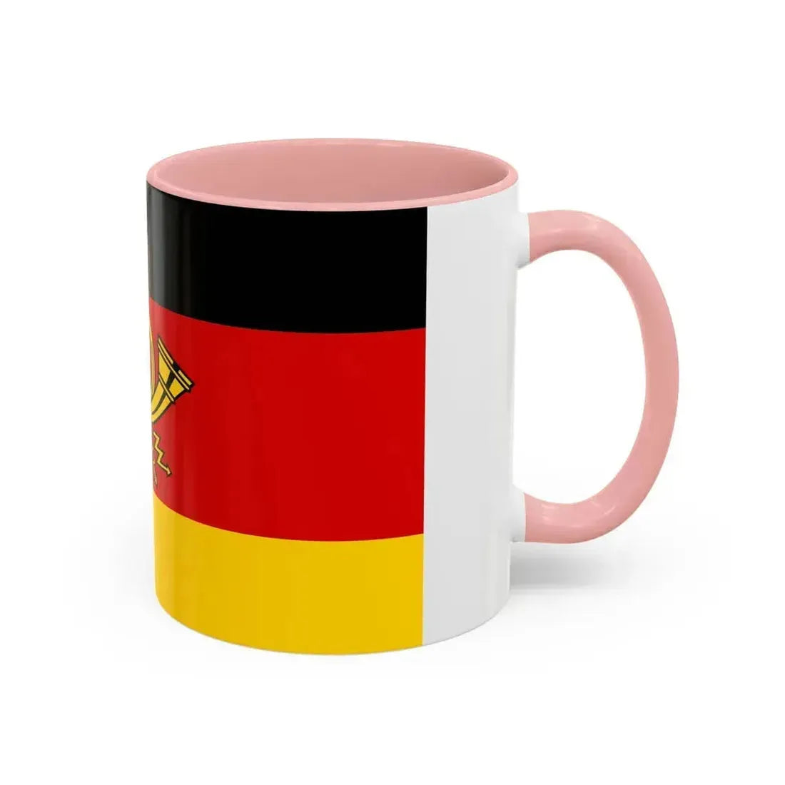 Flag of Deutsche Bundespost Germany - Accent Coffee Mug - Go Mug Yourself
