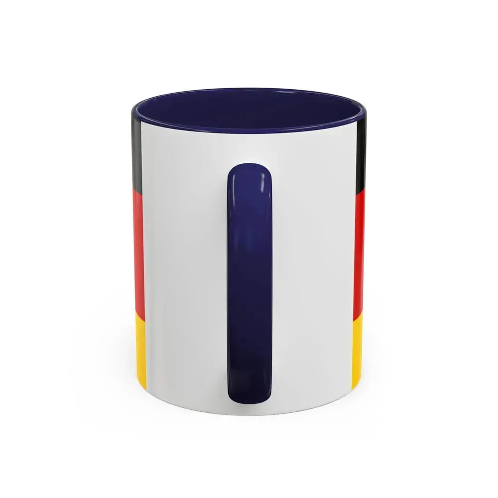 Flag of Deutsche Bundespost Germany - Accent Coffee Mug - Go Mug Yourself