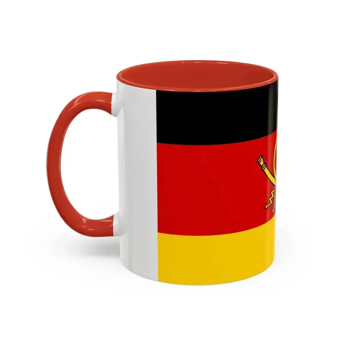 Flag of Deutsche Bundespost Germany - Accent Coffee Mug - Go Mug Yourself