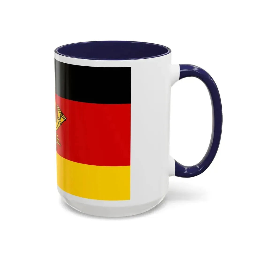 Flag of Deutsche Bundespost Germany - Accent Coffee Mug - Go Mug Yourself