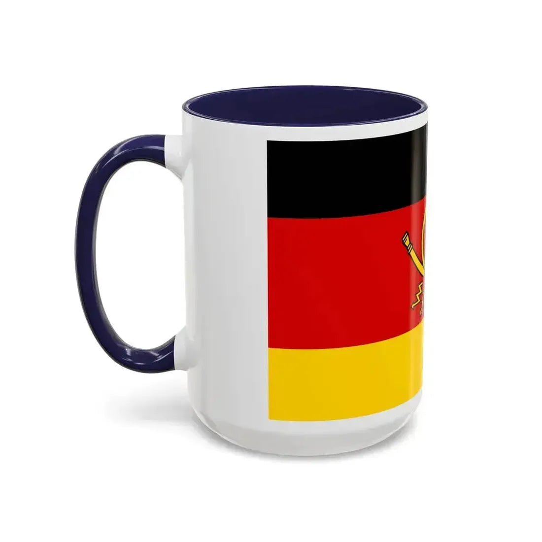Flag of Deutsche Bundespost Germany - Accent Coffee Mug - Go Mug Yourself
