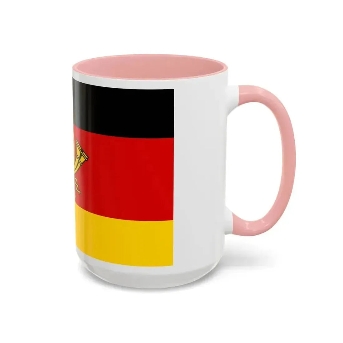 Flag of Deutsche Bundespost Germany - Accent Coffee Mug - Go Mug Yourself