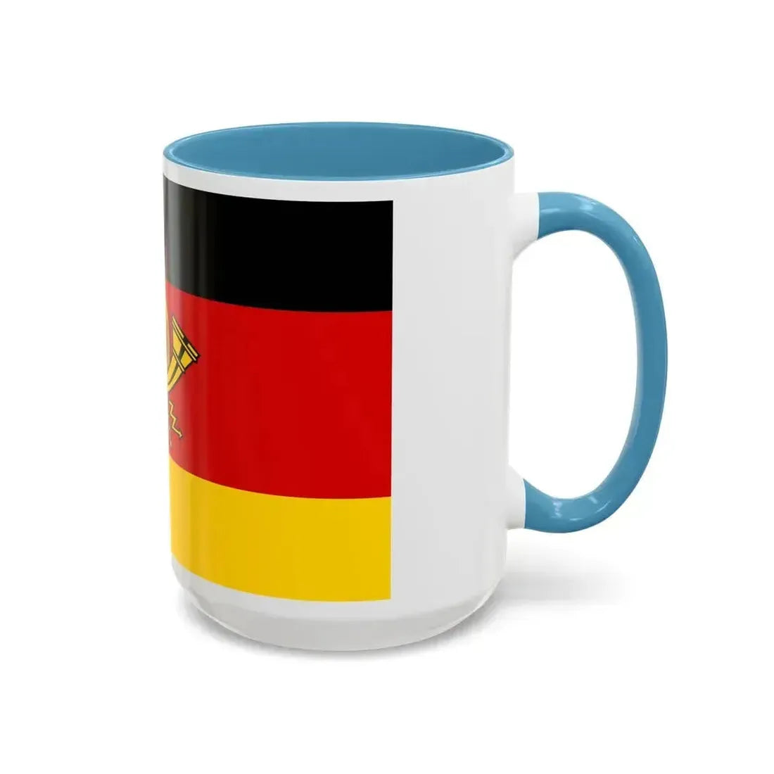 Flag of Deutsche Bundespost Germany - Accent Coffee Mug - Go Mug Yourself