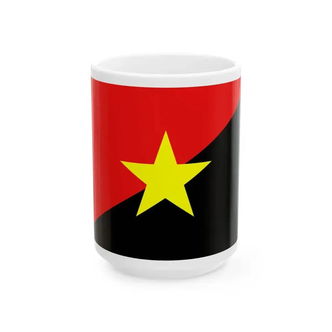 Flag of Devrimci Cephe (Turkey) White Coffee Mug 15oz - Go Mug Yourself