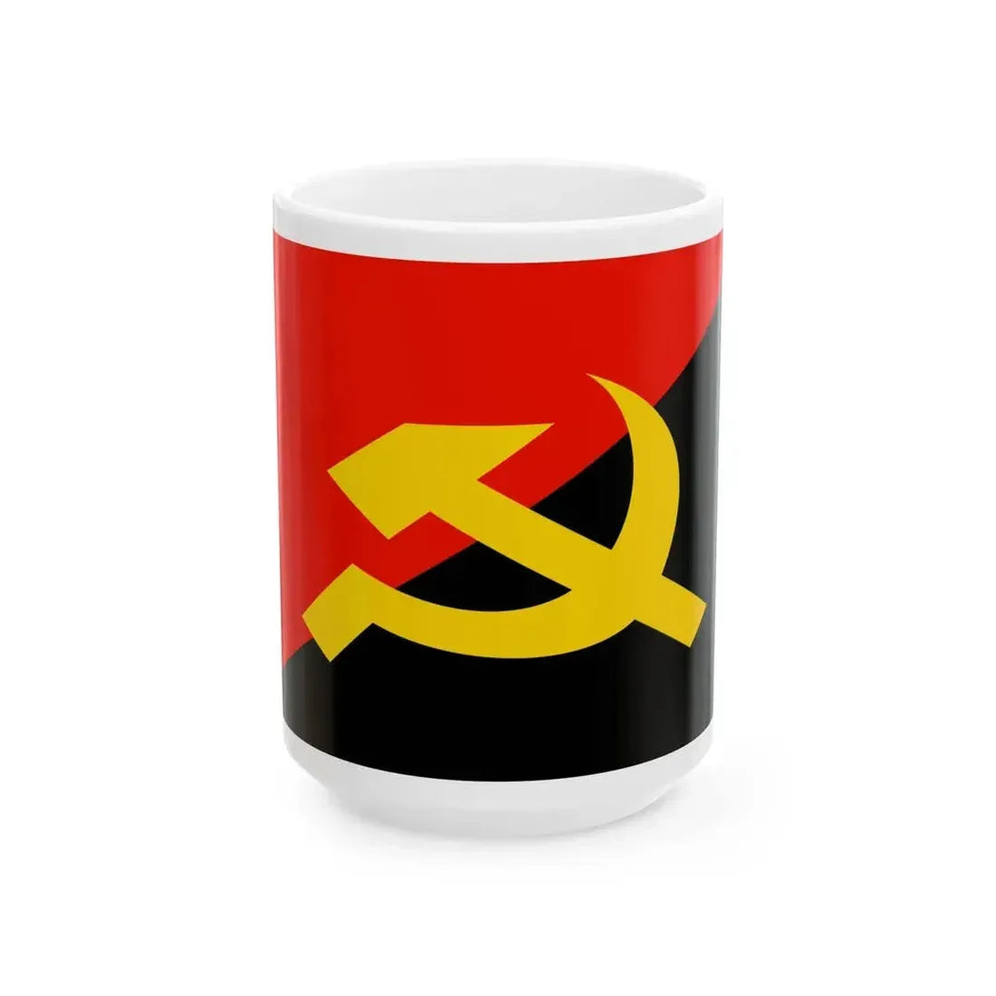Flag of Devrimci Karargah (Turkey) White Coffee Mug 15oz - Go Mug Yourself