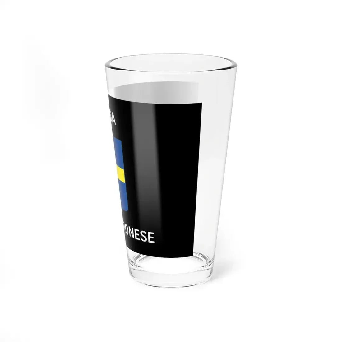 Flag of Difesa Bassa Veronese (Italy) Pint Glass 16oz - Go Mug Yourself