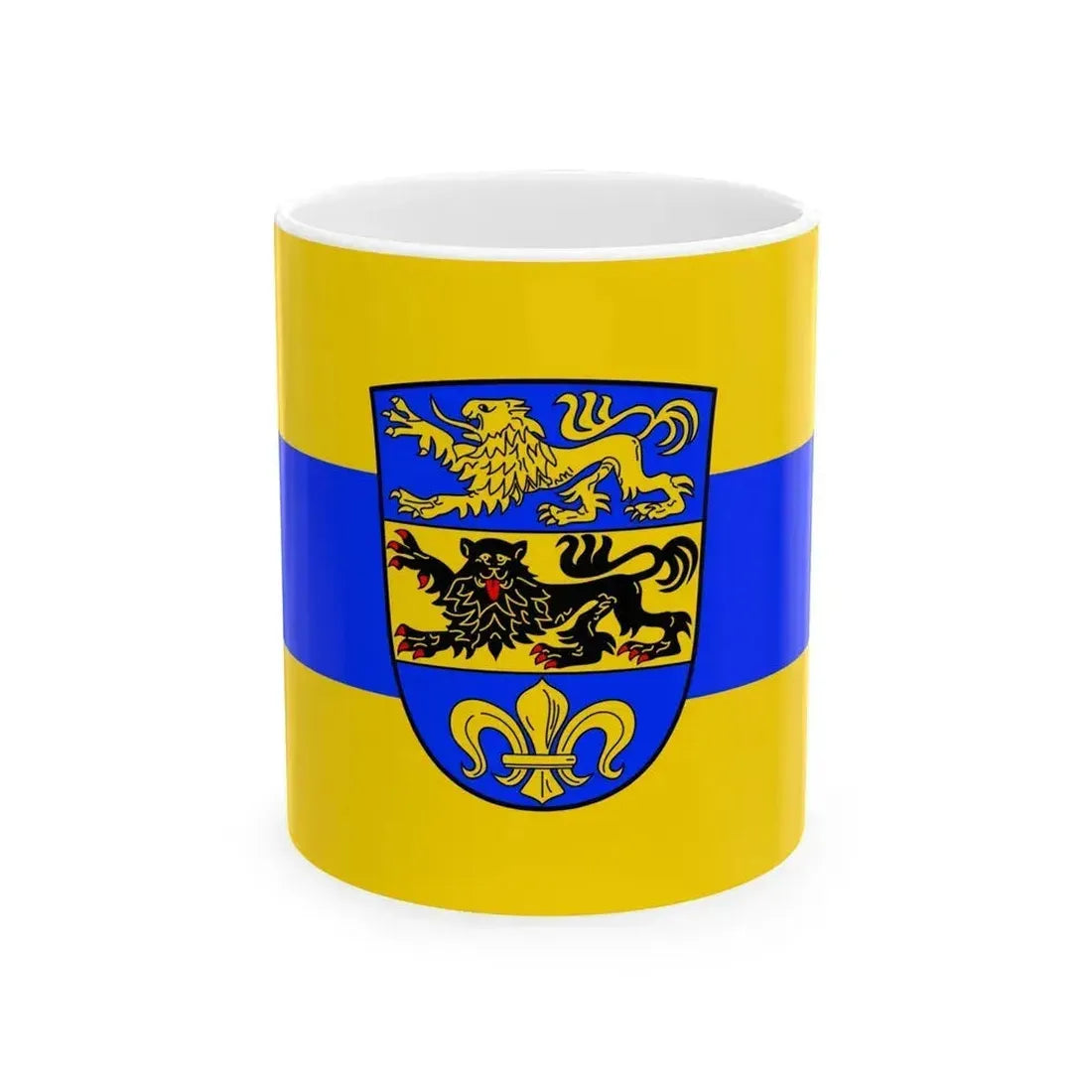 Flag of Dillingen an der Donau Germany - White Coffee Mug - Go Mug Yourself