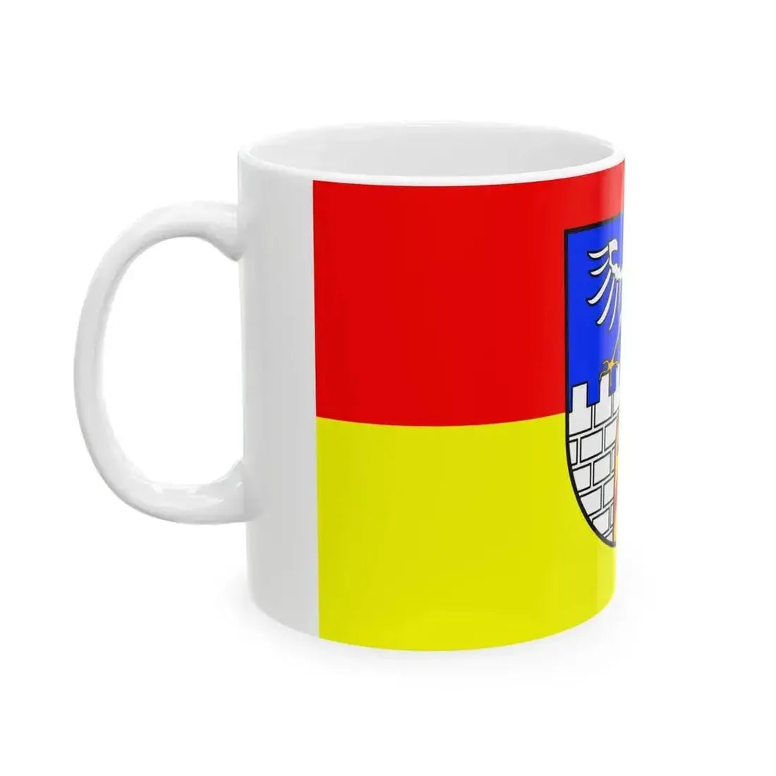 Flag of Dillingen (Germany) White Coffee Mug - Go Mug Yourself