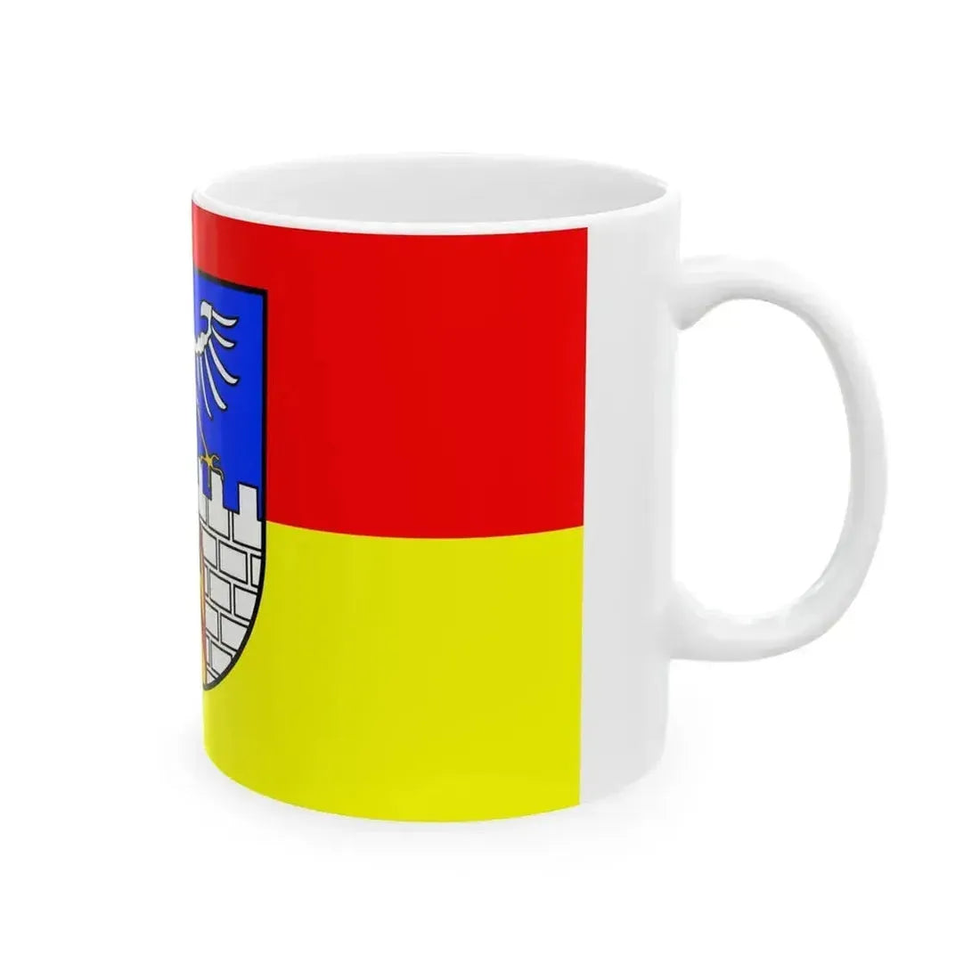 Flag of Dillingen (Germany) White Coffee Mug - Go Mug Yourself