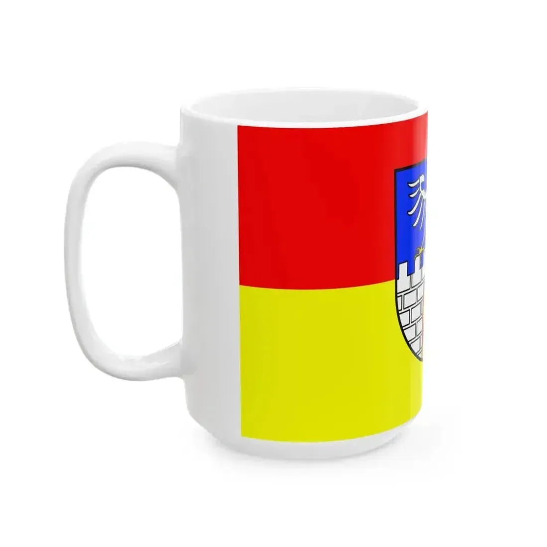 Flag of Dillingen (Germany) White Coffee Mug - Go Mug Yourself