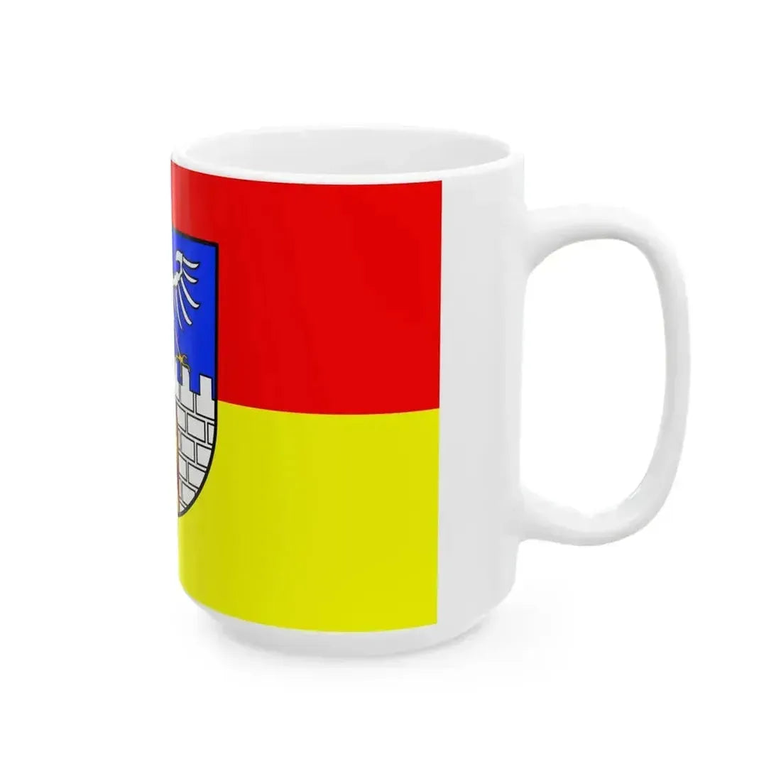 Flag of Dillingen (Germany) White Coffee Mug - Go Mug Yourself