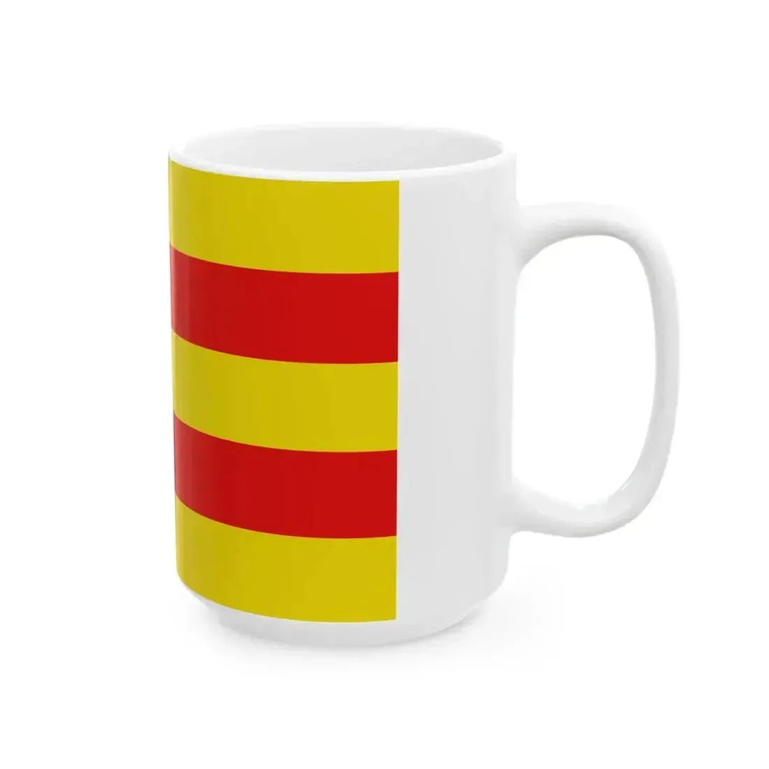 Flag of Dilsen-Stokkem (Belgium) White Coffee Mug - Go Mug Yourself