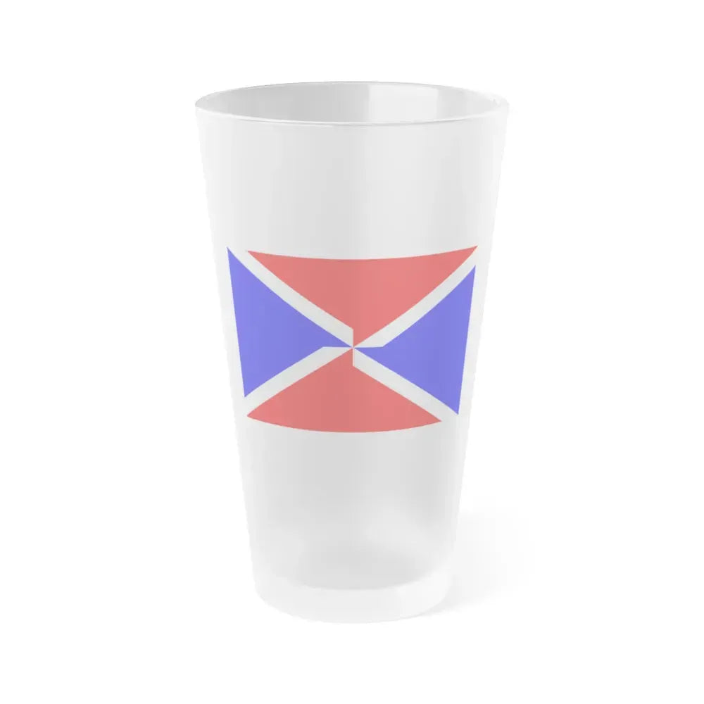 Flag of Dingli Malta - Frosted Pint Glass 16oz 16oz Frosted - Go Mug Yourself