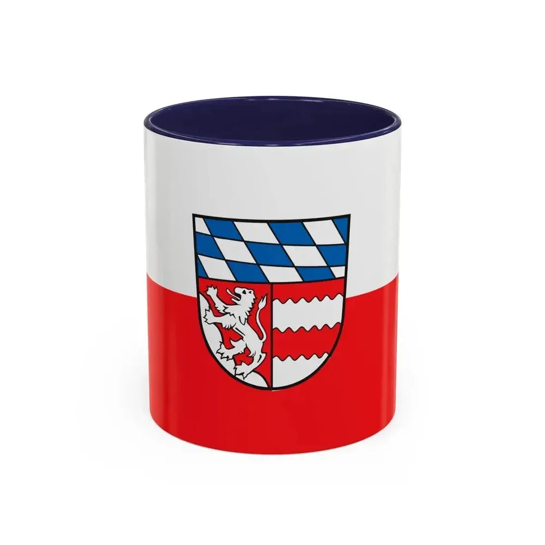 Flag of Dingolfing Landau Germany - Accent Coffee Mug 11oz Navy - Go Mug Yourself