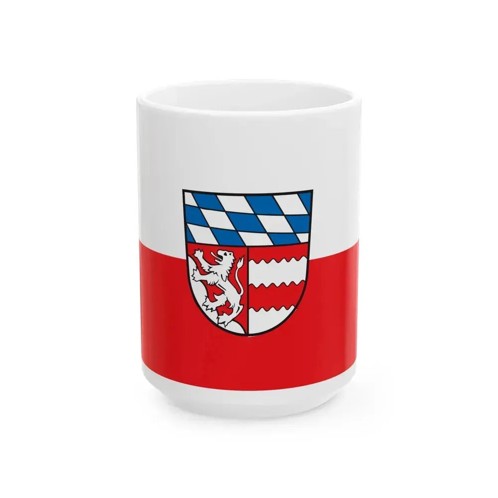 Flag of Dingolfing Landau Germany - White Coffee Mug 15oz - Go Mug Yourself