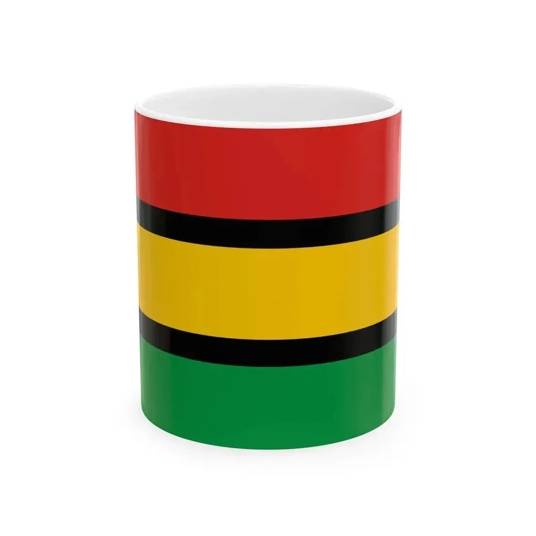 Flag of Dinka people (Sudan) White Coffee Mug 11oz - Go Mug Yourself