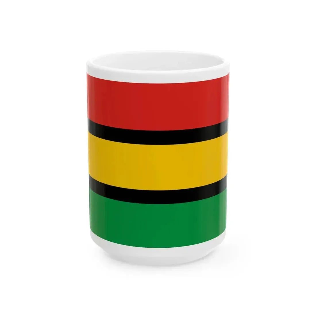 Flag of Dinka people (Sudan) White Coffee Mug 15oz - Go Mug Yourself