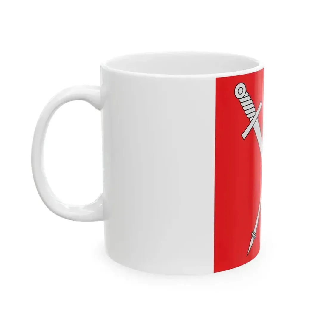 Flag of Diocese of Sion (Switzerland) White Coffee Mug - Go Mug Yourself