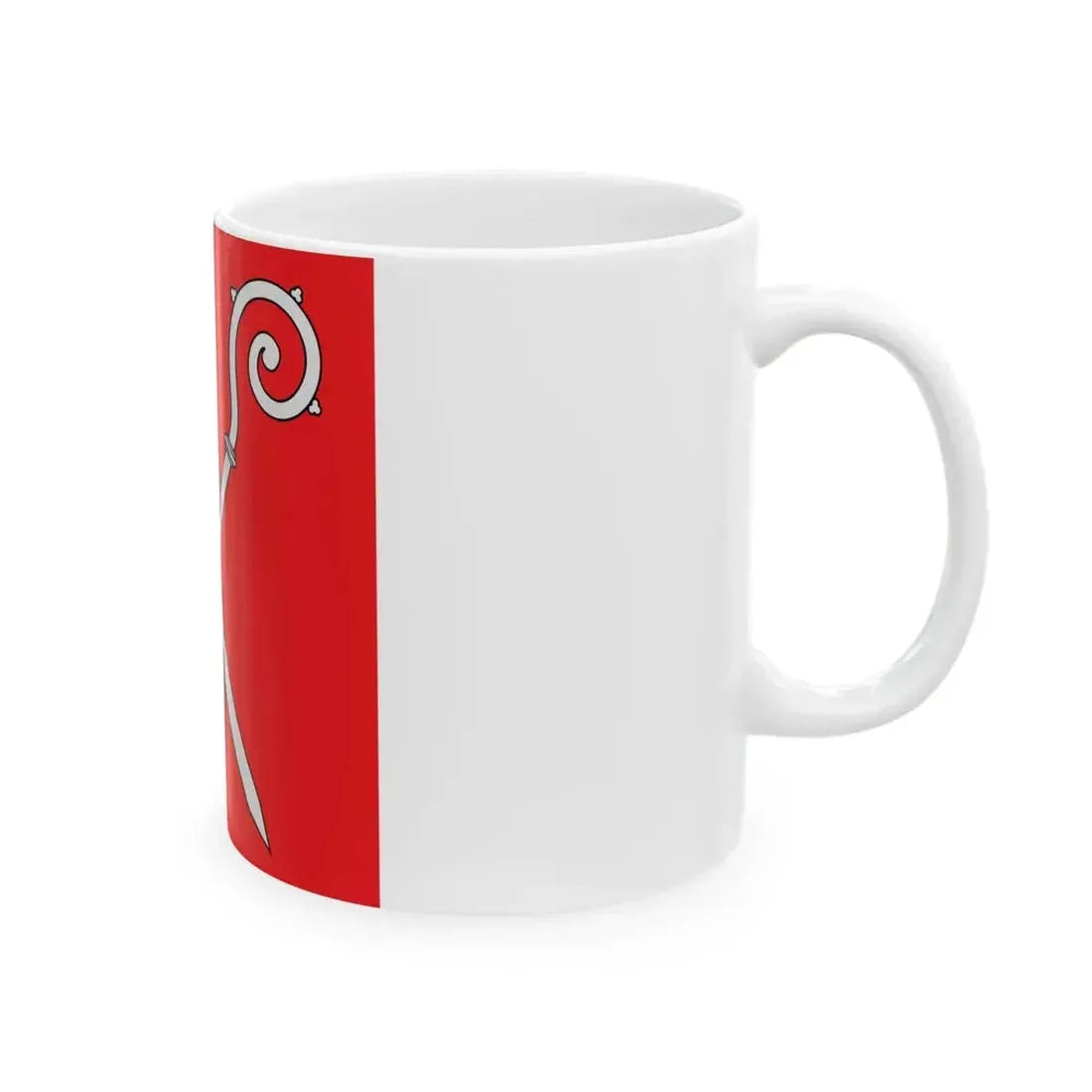 Flag of Diocese of Sion (Switzerland) White Coffee Mug - Go Mug Yourself