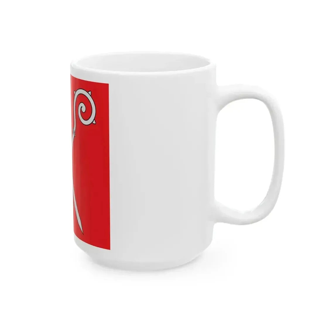 Flag of Diocese of Sion (Switzerland) White Coffee Mug - Go Mug Yourself