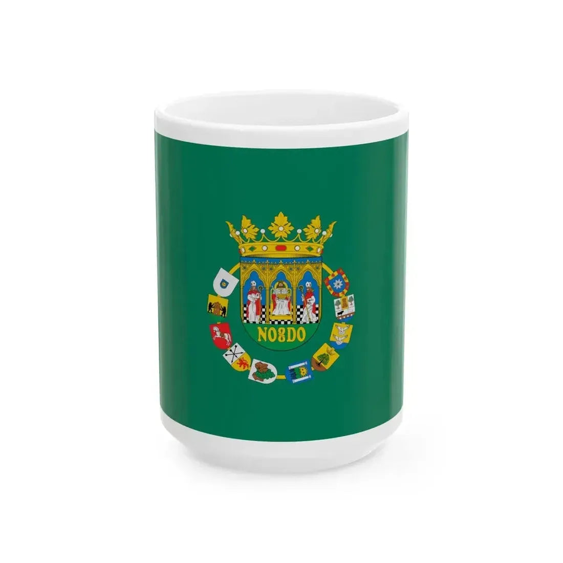 Flag of Diputacion de Sevilla Spain (Spain) White Coffee Mug 15oz - Go Mug Yourself
