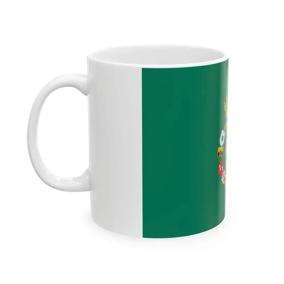 Flag of Diputacion de Sevilla Spain (Spain) White Coffee Mug - Go Mug Yourself