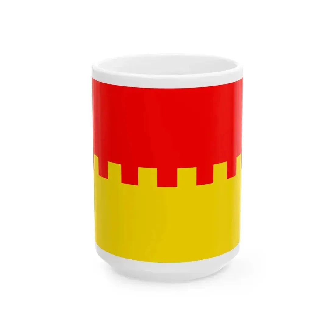 Flag of District Cahul (Moldova) White Coffee Mug 15oz - Go Mug Yourself