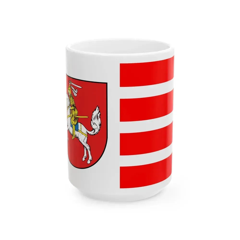 Flag of Dithmarschen Germany - White Coffee Mug 15oz - Go Mug Yourself