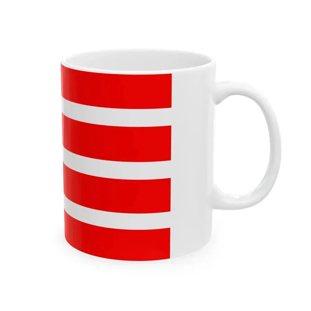 Flag of Dithmarschen Germany - White Coffee Mug - Go Mug Yourself
