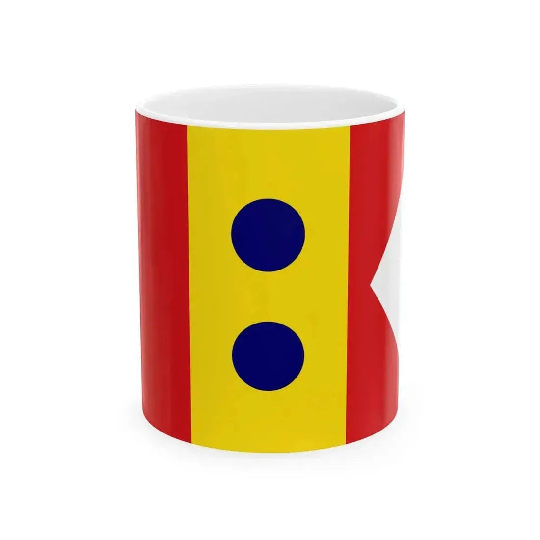 Flag of Division General Spain 1923-1931 1938-1977 (Spain) White Coffee Mug 11oz - Go Mug Yourself