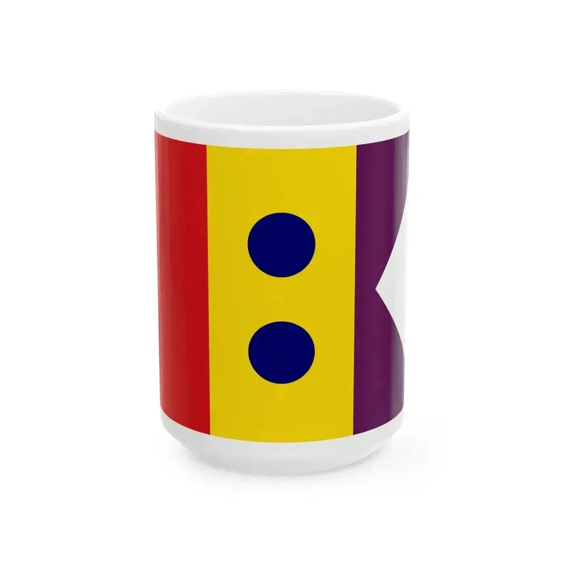 Flag of Division General Spain 1931-1939 (Spain) White Coffee Mug 15oz - Go Mug Yourself