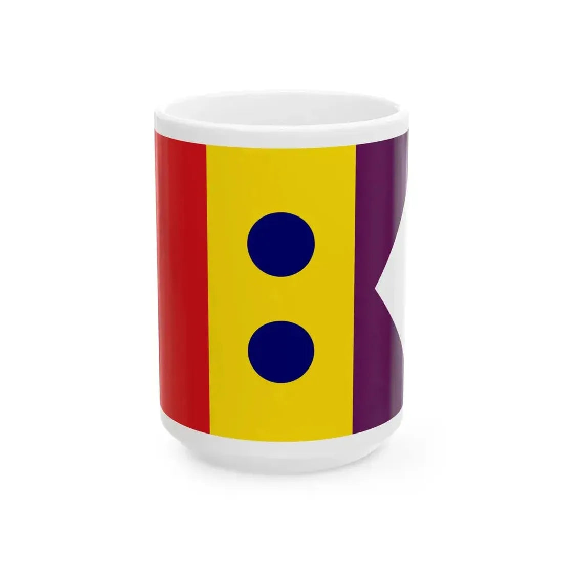 Flag of Division General Spain 1931-1939 (Spain) White Coffee Mug 15oz - Go Mug Yourself