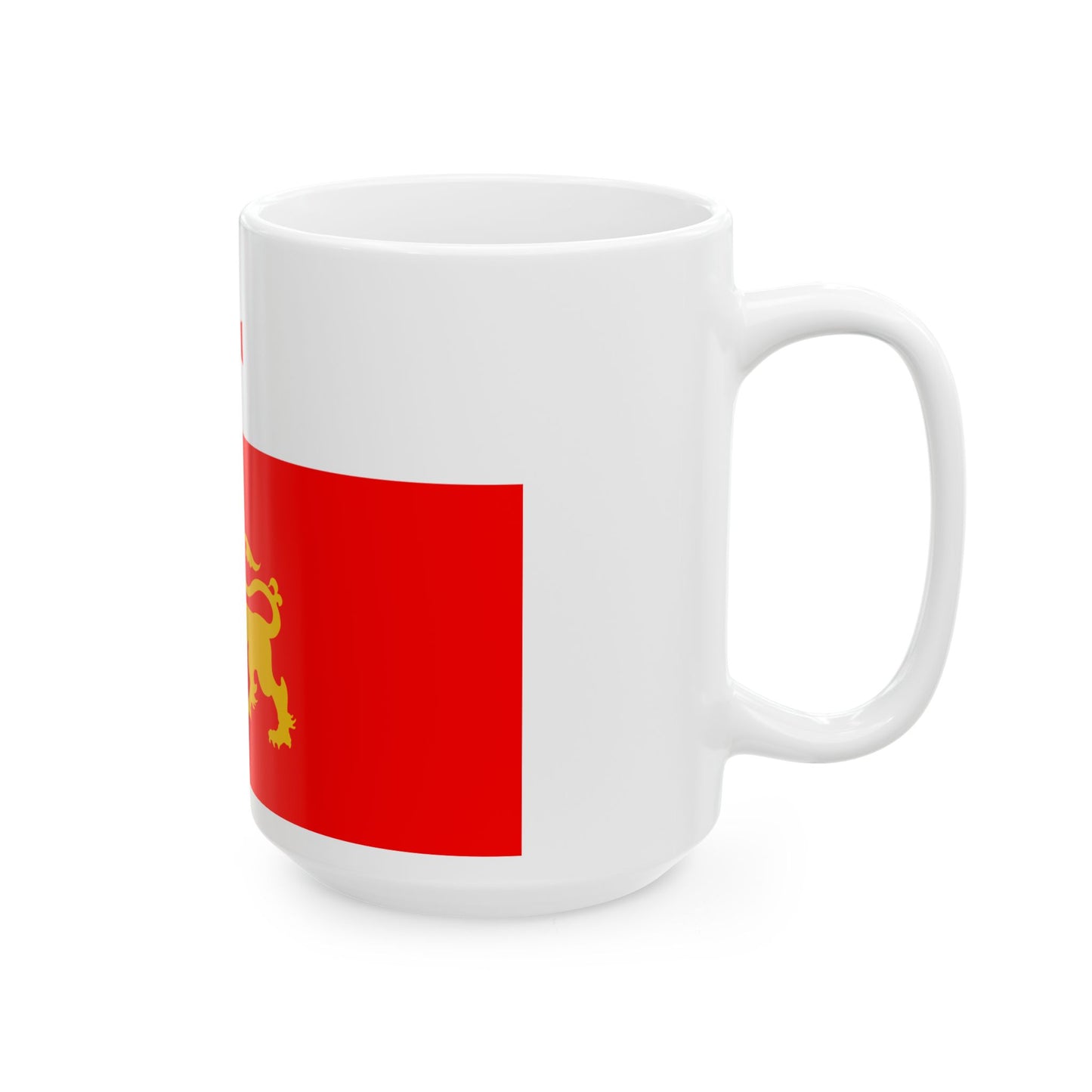Flag of Dmanisi Municipality (Georgia) White Coffee Mug-Go Mug Yourself