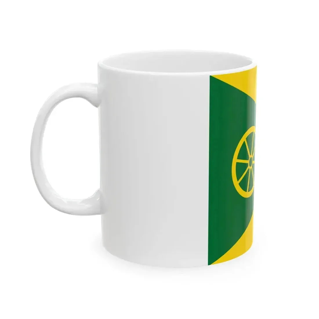 Flag of Dmytrivka Kropyvnytskyi Raion (Ukraine) White Coffee Mug - Go Mug Yourself