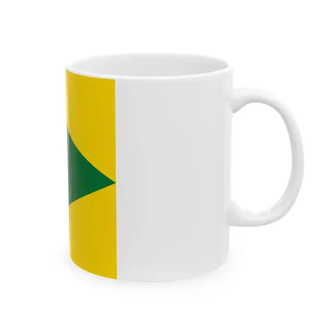 Flag of Dmytrivka Kropyvnytskyi Raion (Ukraine) White Coffee Mug - Go Mug Yourself