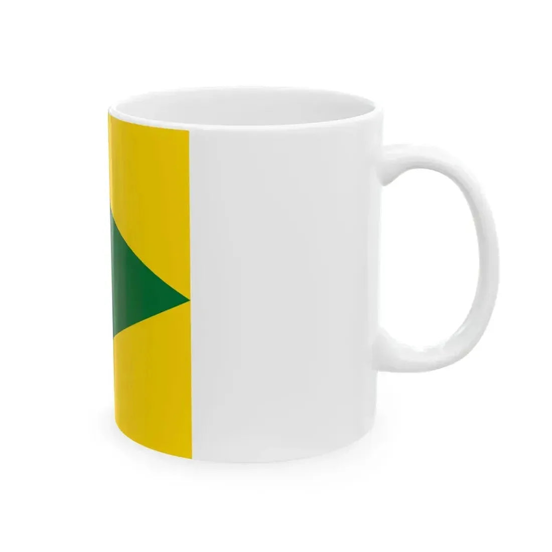 Flag of Dmytrivka Kropyvnytskyi Raion (Ukraine) White Coffee Mug - Go Mug Yourself