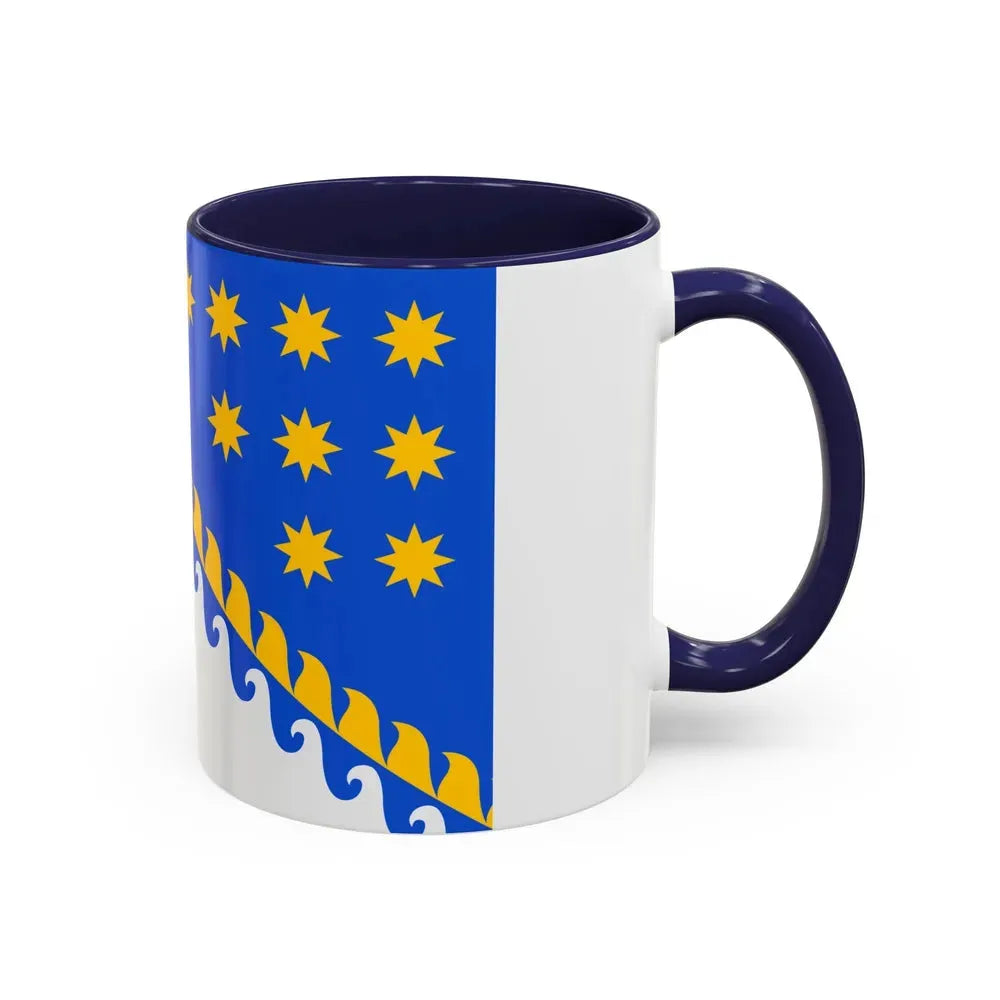 Flag of Dnipropetrovsk Oblast Ukraine - Accent Coffee Mug - Go Mug Yourself