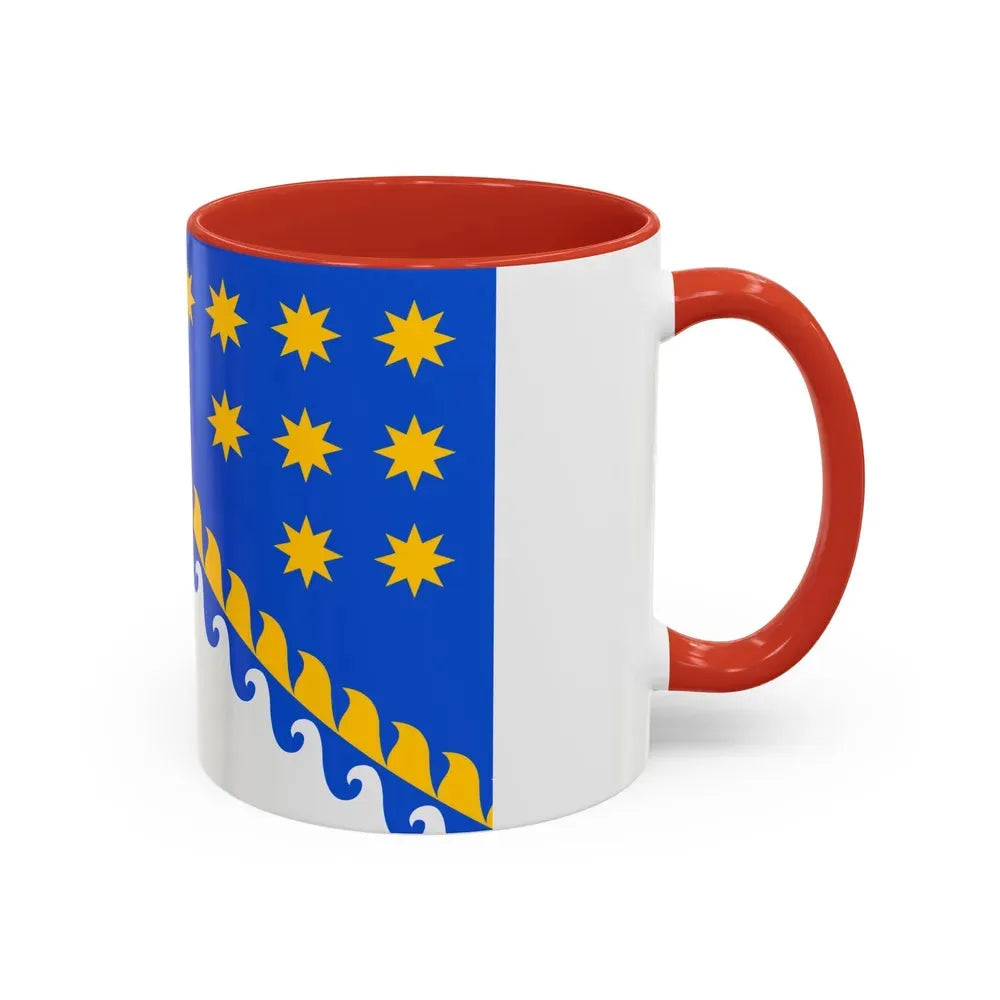 Flag of Dnipropetrovsk Oblast Ukraine - Accent Coffee Mug - Go Mug Yourself