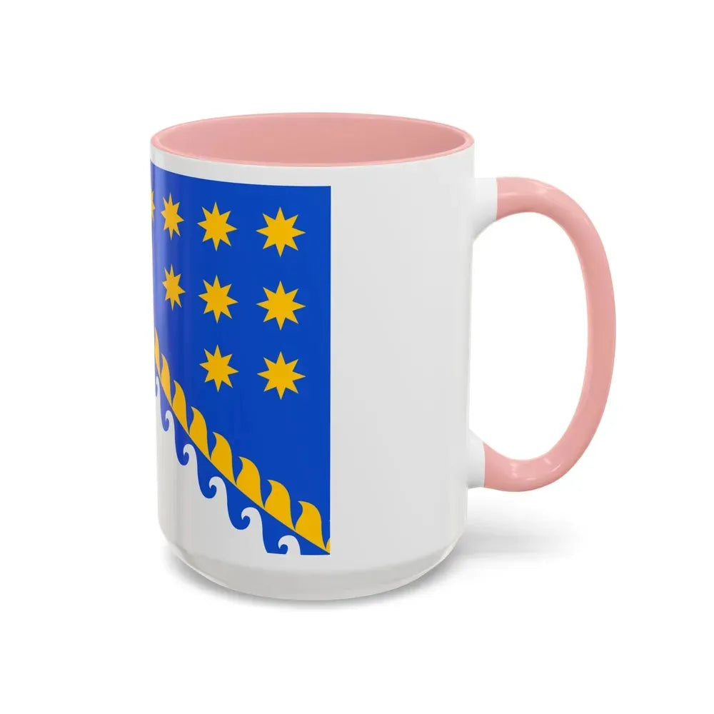 Flag of Dnipropetrovsk Oblast Ukraine - Accent Coffee Mug - Go Mug Yourself