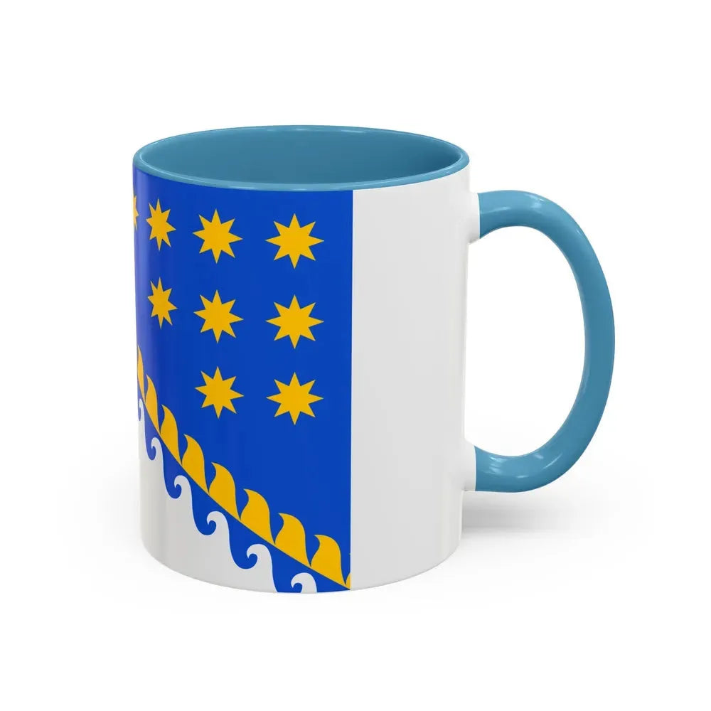 Flag of Dnipropetrovsk Oblast Ukraine - Accent Coffee Mug - Go Mug Yourself