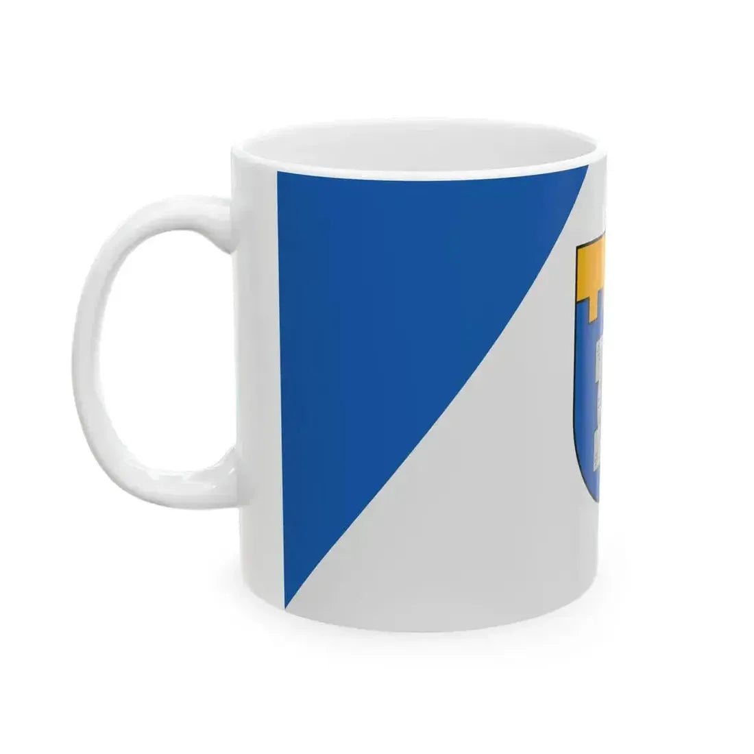 Flag of Dobeles novads (Latvia) White Coffee Mug - Go Mug Yourself