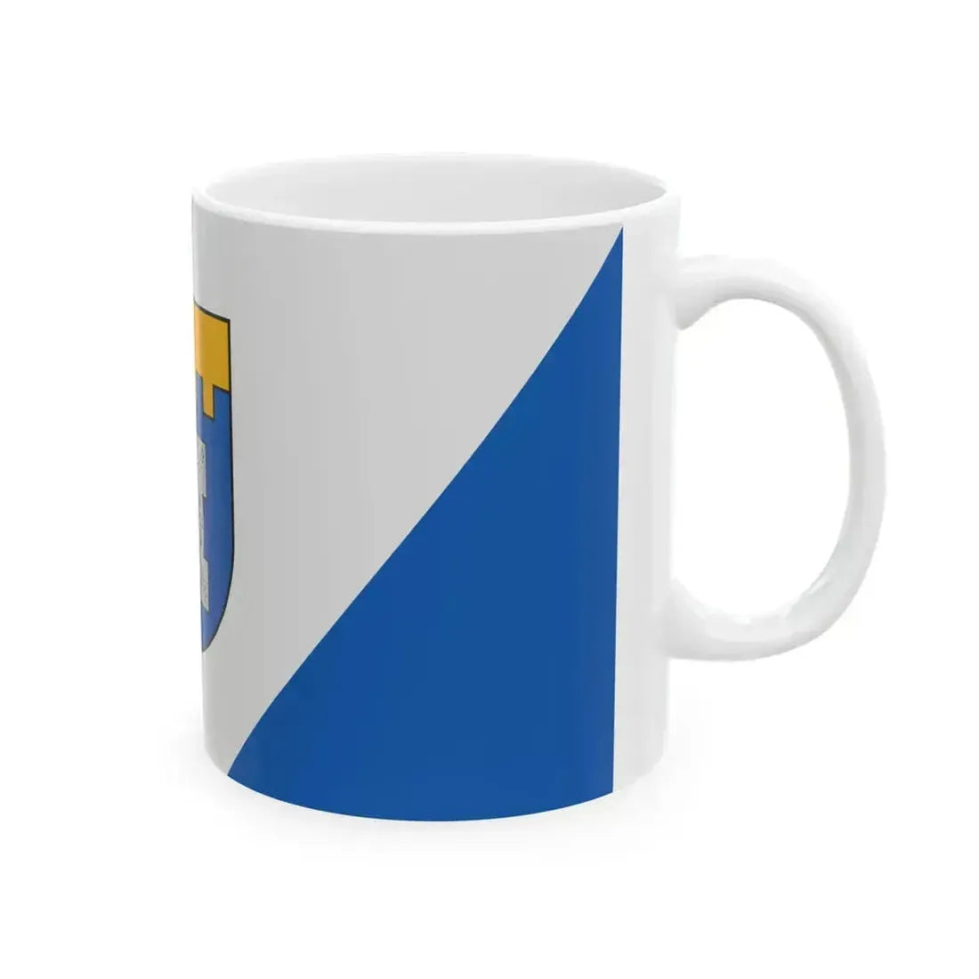 Flag of Dobeles novads (Latvia) White Coffee Mug - Go Mug Yourself