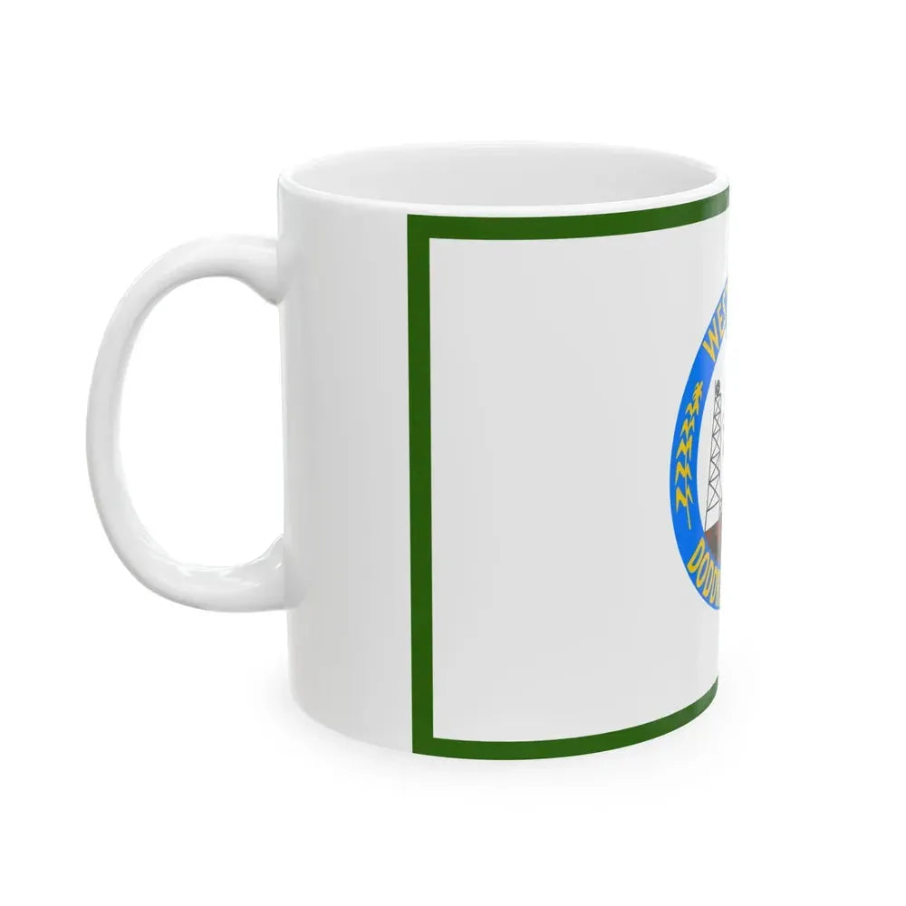 Flag of Doddridge County West Virginia (United States) White Coffee Mug - Go Mug Yourself