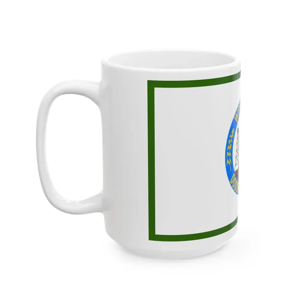 Flag of Doddridge County West Virginia (United States) White Coffee Mug - Go Mug Yourself